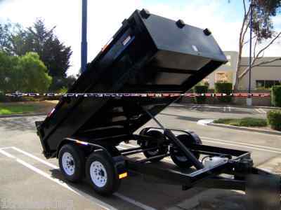 2010 enclosed box utility cargo landscape dump trailer