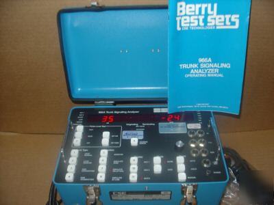 Berry 966A trunk signaling analyzer 