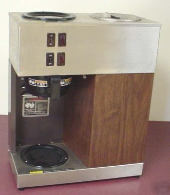 Bunn vpr pourover commercial coffee brewer woodgrain