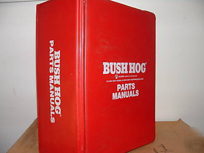 Bush hog parts manuals, rotary cutter, tandem disc