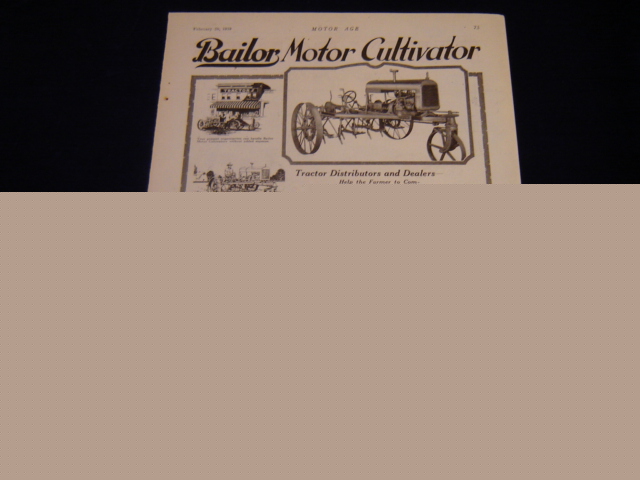 C669 1919 lg bailor plow co tractor ad atchison ks