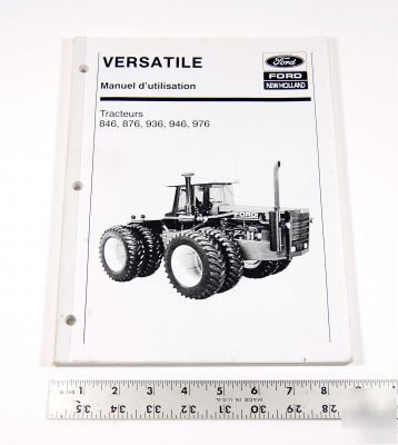 Ford tractor book-846/876/936/946/976 versatile-foreign