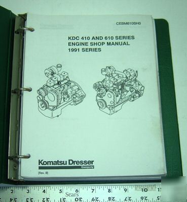Komatsu dresser - shop man. - kdc & 610 series engine