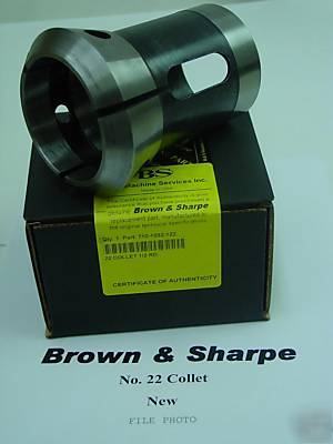 New brown & sharpe no.22 collet, in hex and square