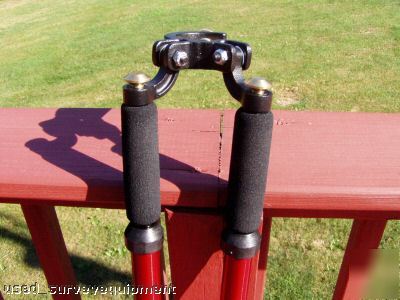 New cst/berger thumb release bipod for prism pole red 
