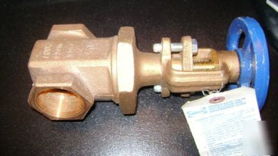 Nib co bronze gate valve t-104-0 1-1/2