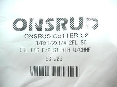 Onsrud 66 202 dbl edge router bit w'chamfer msrp $89+