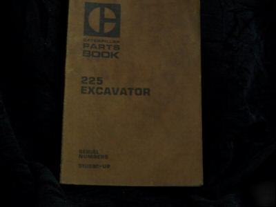 Original caterpillar 225 excavator parts manual