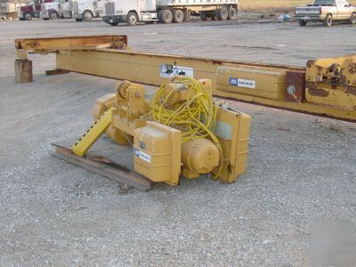 Overhead crane hoist 3 ton trolly self propelled