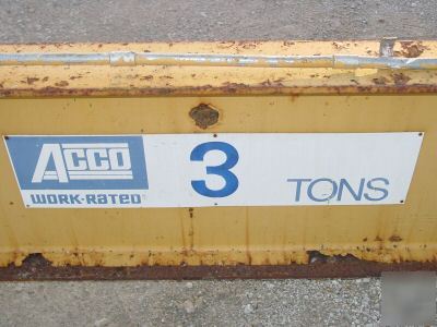 Overhead crane hoist 3 ton trolly self propelled