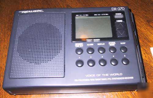 Realistic dx-370 sangean ats-800 shortwave radio. box