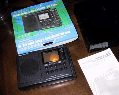 Realistic dx-370 sangean ats-800 shortwave radio. box