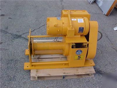 Winch david round model 202SR electiric 5 tons 14 fpm