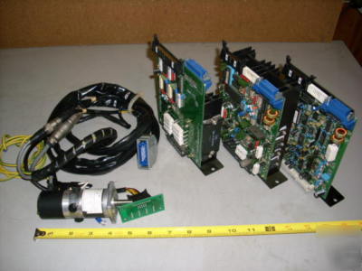 1- minerta servo motor w/ encoder & 3- drivers