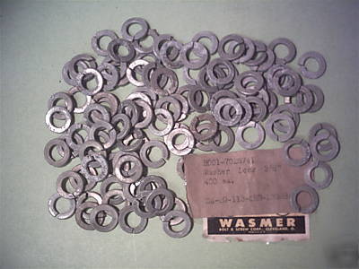 100 galvanized steel split lock washer, 3/8 inch bolt