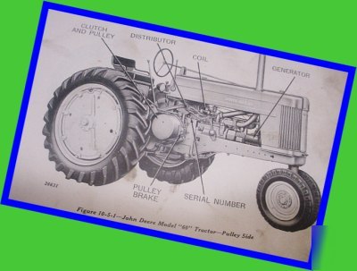 1950 john deere farm tractor model 60 manual repair boo