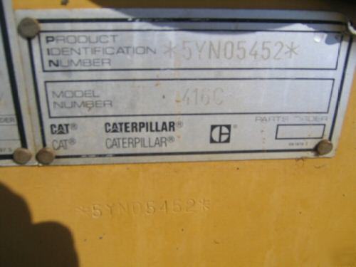 1998 cat 416C backhoe, 4X4, 4N1 bkt, no , cheap