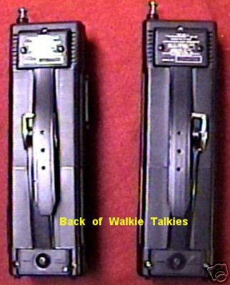 2 realistic trc-86 3 channel walkie talkies