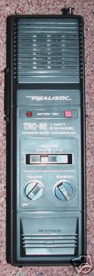 2 realistic trc-86 3 channel walkie talkies