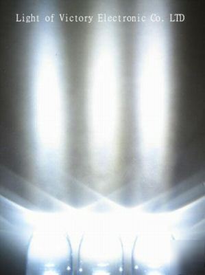 30P 10MM bright white led lamp 130,000MCD +30 resistor