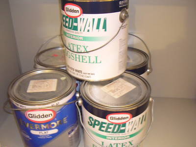 5 / 3 gallon glidden 1 paint fennel green olive primer