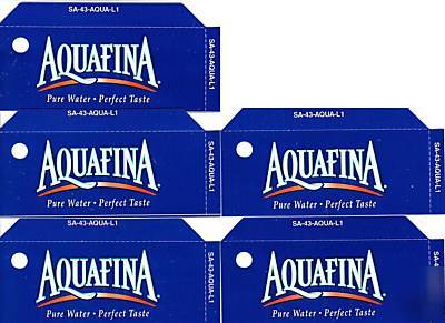 Aquafina water small 5 same soda vending flavor labels