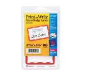 Avery-dennison name badges 2-3/16IN x 3-3/8IN |1 pack|