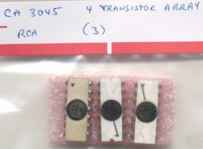 Ic - CA3045 4-transistor array - rca (qty 3) mint