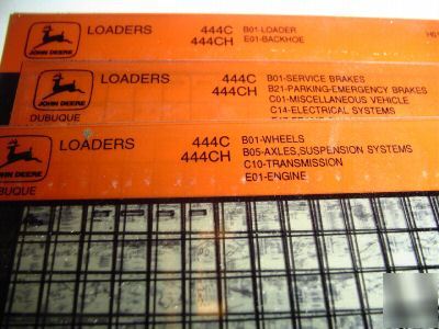 John deere 444C & 444CH loader parts catalog microfiche