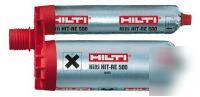 New 3 hilti hit-re 500 high performance adhesive no res