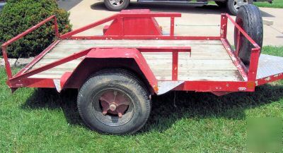 Single axle utility trailer 5' x 8'