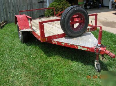 Single axle utility trailer 5' x 8'