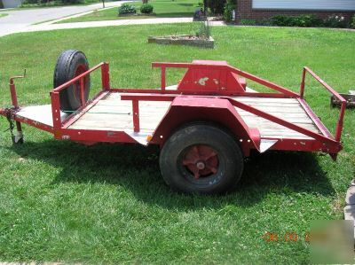 Single axle utility trailer 5' x 8'