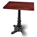 New 36 x 36 solid wood table top & base restaurant furn 
