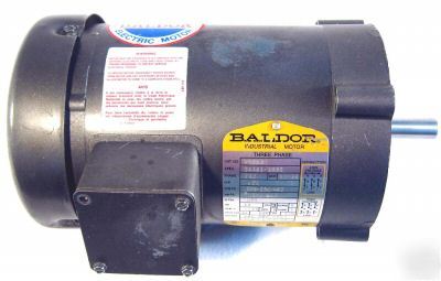 New baldor 1/4 hp 3 ph ac motor 56C 1140 tefc VM3531