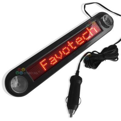 12V led car message moving scrolling sign display light
