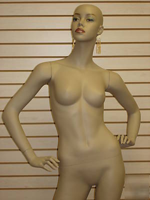 Brown black color full-size female mannequin aru-0106