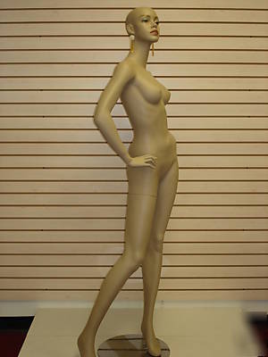 Brown black color full-size female mannequin aru-0106