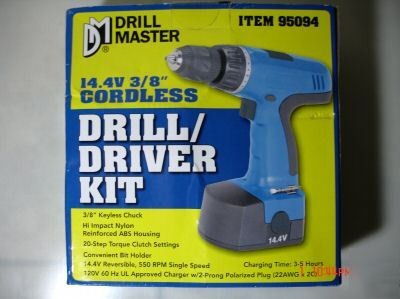 Drill master 3/8 chuck 14.4 volts