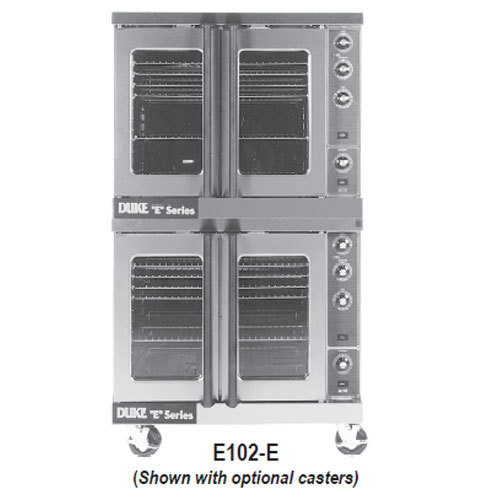 Duke E102-e convection oven, electric, double deck, sta