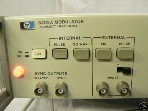 Hewlett packard hp 8403A modulator w/ opt. 004