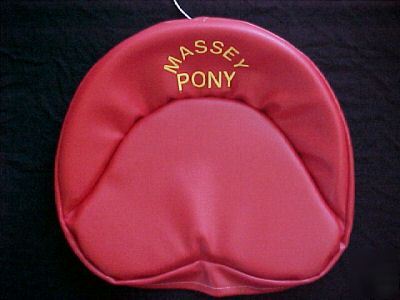 Massey harris pony, custom embroidered seat cushion