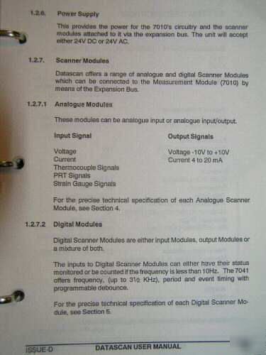 New msl datascan 7000 series 7010 measurement processor
