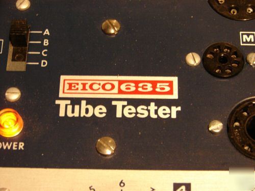 Nice modern eico 635 tube tester start at $1