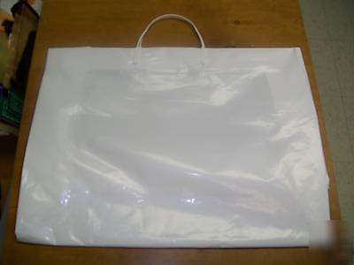 Plastic merchandise bags with handles