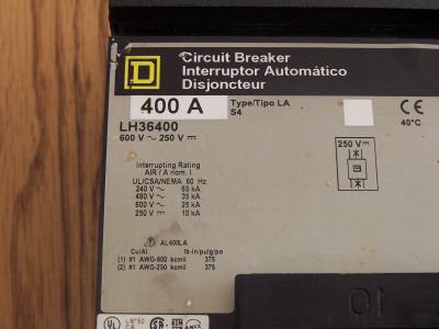 Square d 400A circuit breaker
