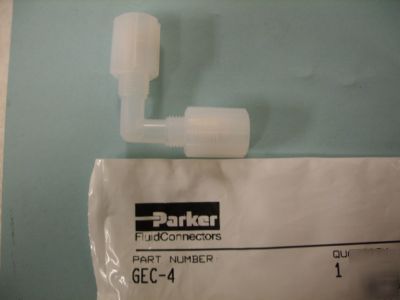 {lot of 3} parker pargrip elbow connector model gec-4