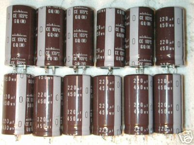 220UF 450V electrolytic capacitors 105C small