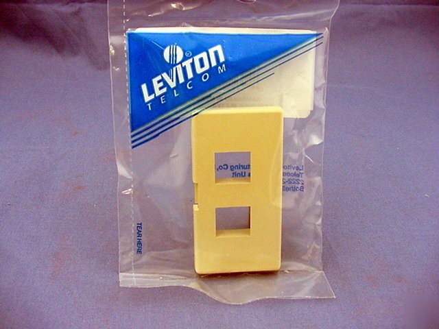 25 ivory leviton quickport 2-port cubicle wallplates