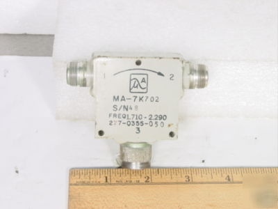 Circulator microwave associates coax----------------E22